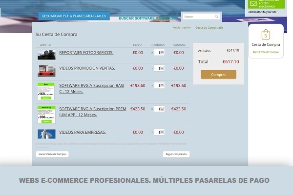 webs e-commerce
